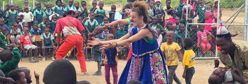 Environmental Refugees Share Zingers and Zest for Life with Clowns in Zimbabwe