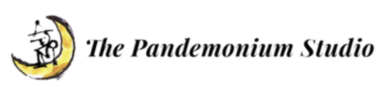 The pandemonium studio clown school logo obtained Apr 2023