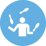 Pin juggling icon